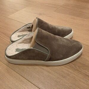 Vince Garvey 2 Shearling Lined Slip On Mules Sneakers Shoes Size 8.5 Minimalist